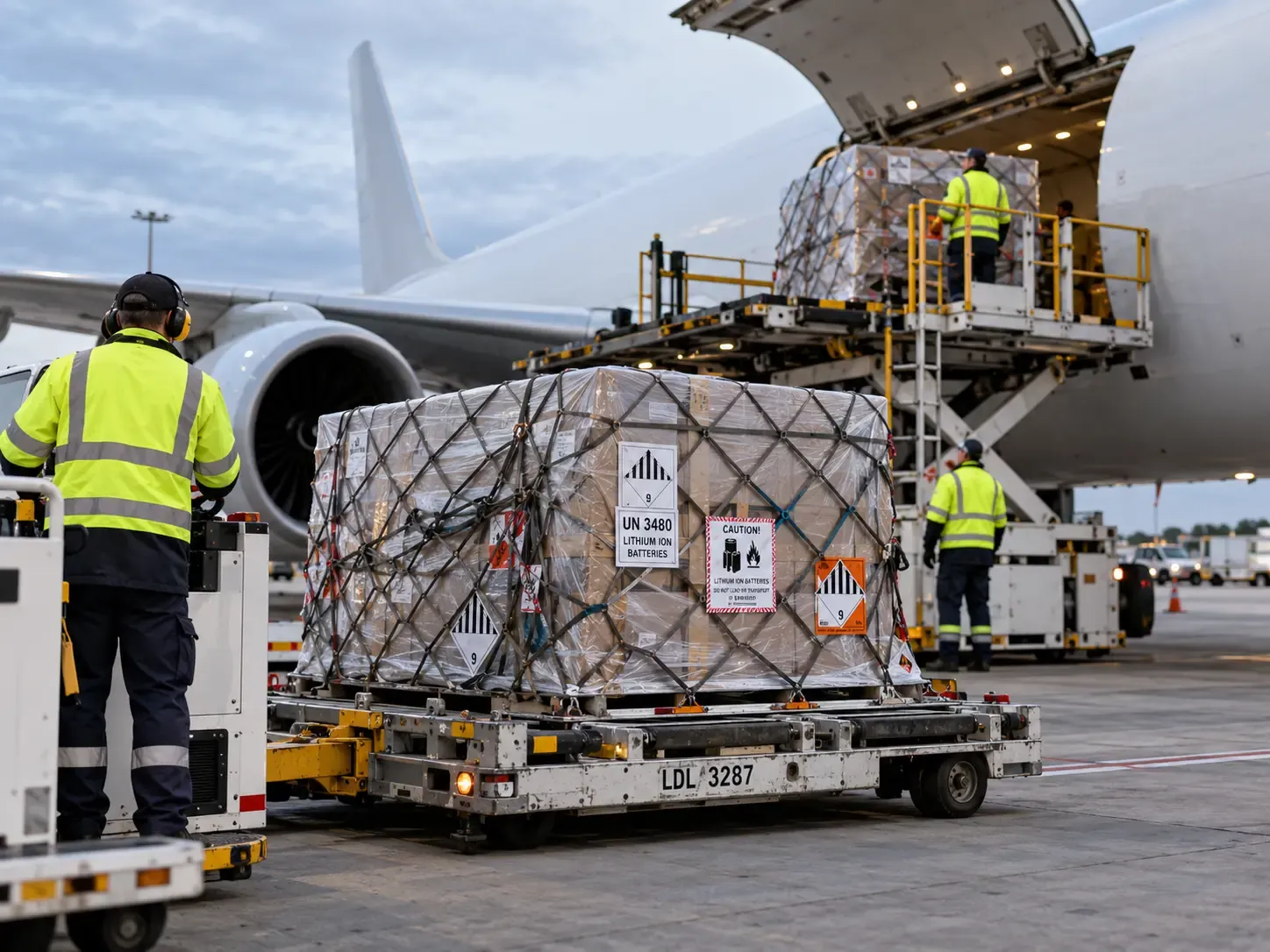 UN 3480 lithium-ion battery pallet