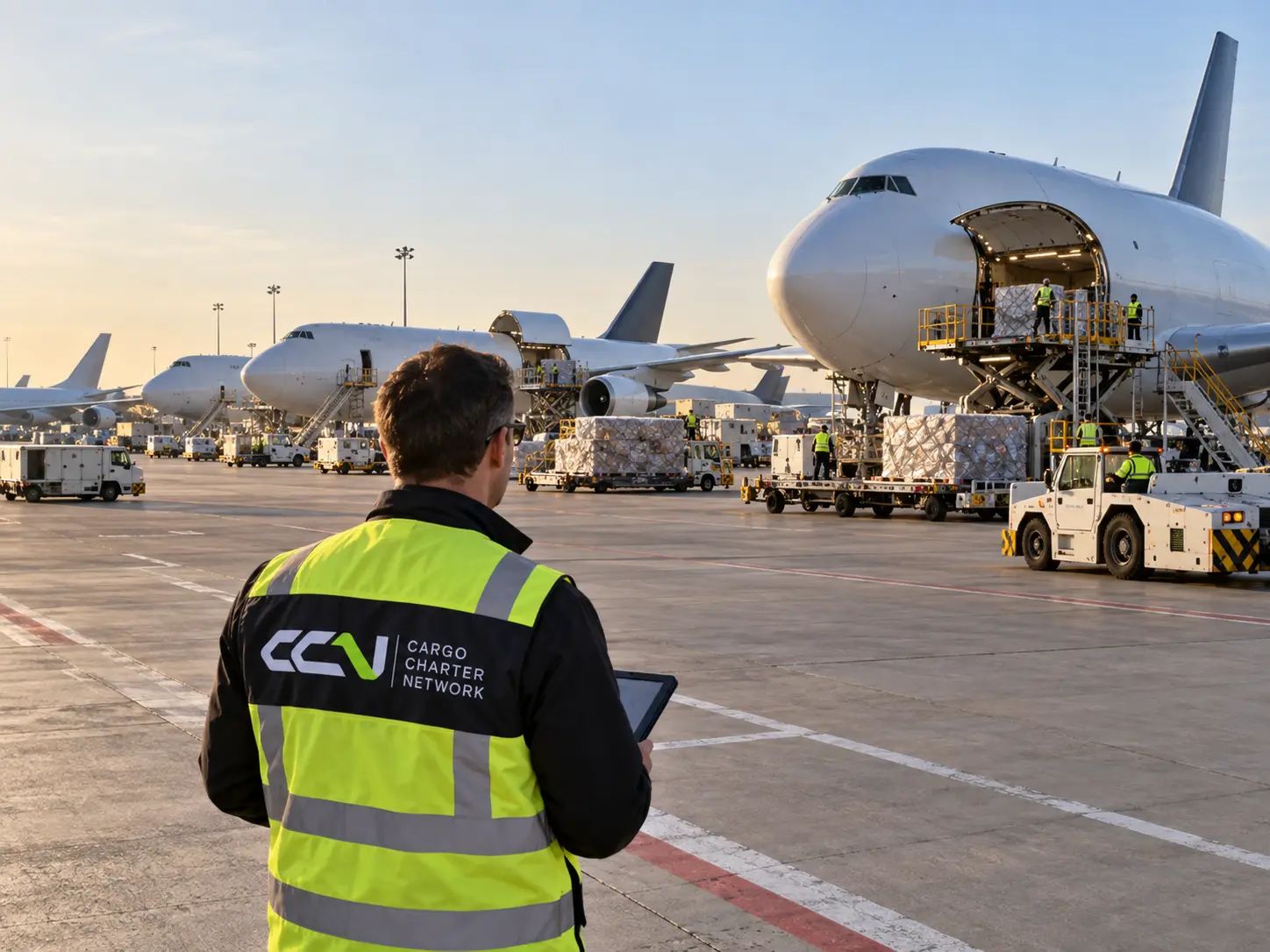 CCN coordinator overseeing freighters and ground handling on the apron